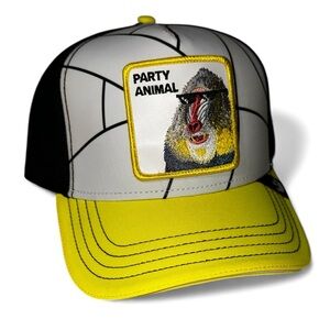 Authentic Goorin Bros Baboon "Party Animal" Color Changing Yellow Hat (NWT)